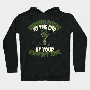 Motivational Zombie - Out of the comfort zone Hoodie